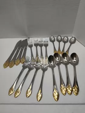 3208011 Cambridge Stainless Steel 20pc Flatware Set Service For Four