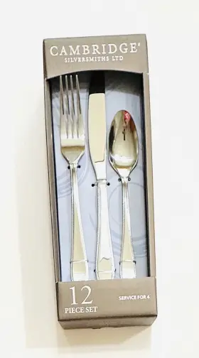 Cambridge 337912psmb18 Silversmiths Novella Mirror 12 -piece Silverware Set Service For Four