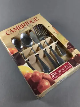 Cambridge 719978305207 Silversmiths Marlene 20 Piece Flatware Set Service For 4 Stainless Vtg