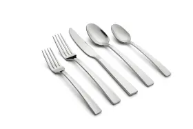 Cambridge 719978850677 Rhyme 20-piece Flatware Set Service For 4 Silver Mirror