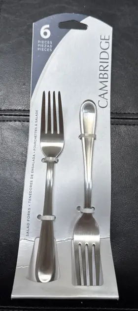 Cambridge 719978962929 Malibu Satin Stainless Flatware Set Of 6 New In Packaging