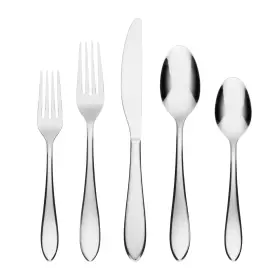 899221 Cambridge Silverware Set Delia Mirror 72-piece Flatware Service For 14 Made Of 1