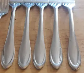 Cbs15 Cambridge Pattern Stainless Steel Glossy Flatware Forks By Silver China #2