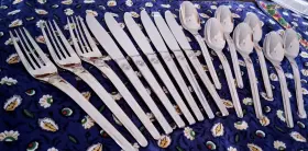 Cbs20 Cambridge Mixed Stainless Steel Knives Spoons Forks Spiral Flatware Korea