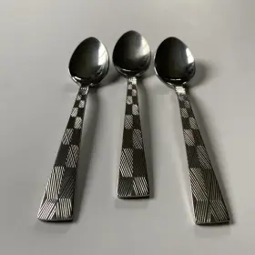 Cbs80 Cambridge Paradise Flatware Salad Forks 6 Stainless Steel Glossy Angled Tip