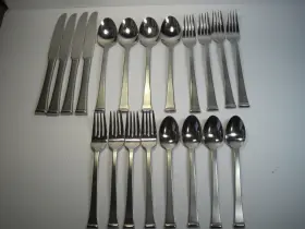 Cbs98 Cambridge 18/8 Stainless China Flatware 20 Pieces