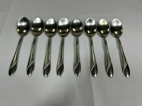 Tsx6 Cambridge Cbssws/tsx6 Stainless Swirl Sand Teaspoons - Set Of 8