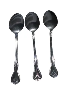 30902 Cambridge Silver Jessica Place Oval Soup Spoons Set Of 3 #2