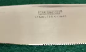 7405486 Cambridge Silver 4 Snowflake Frost Solid Knives Stainless Christmas 9-3/8 Inch #2