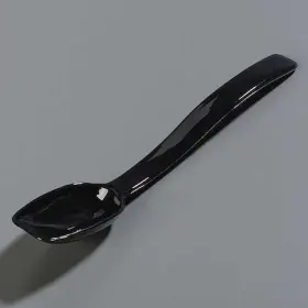 446003 Carlisle Foodservice Solid Spoon Black 8 In Pk12