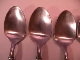 7326026 Casa Cristina Set Of 6 Alhambra Stainless Steel Place Oval Soup Spoons 8 Inch Ge1 #2