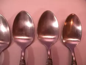 7326026 Casa Cristina Set Of 6 Alhambra Stainless Steel Place Oval Soup Spoons 8 Inch Ge1 #3