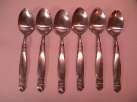 7326026 Casa Cristina Set Of 6 Alhambra Stainless Steel Place Oval Soup Spoons 8 Inch Ge1