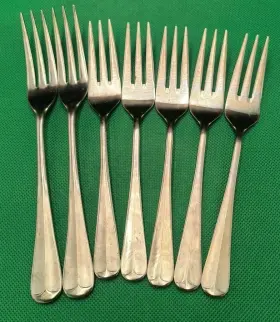 Ccs9 Castle Court Set Of 7 Pattern Stainless Forks Japan