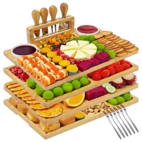 Cbboard-01 Cenboss Set Of 4 Charcuterie Boards Cheese Gift Serving Trays
