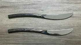 Fmo08 Chef & Sommelier Pair Of And Black Oak Dessert Knife Knives Cutlery
