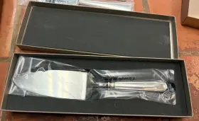 00021066 Christofle Albi Silver Plated Cake Server New In Box