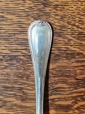0018-006 Christofle Silver Plated Malmaison Serving Spoon #2