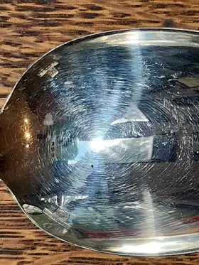 0018-006 Christofle Silver Plated Malmaison Serving Spoon #3