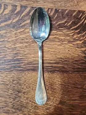 0018-006 Christofle Silver Plated Malmaison Serving Spoon