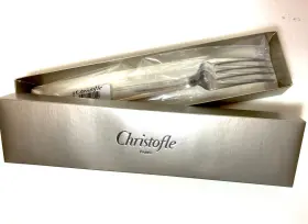 2453007 Christofle Hudson Stainless Steel Serving Fork 9.8 In France New Sealed