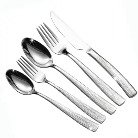 Cj0728s20 Citesana 20-piece Silverware Set For 4 Heavy Duty Stainless Steel Flatware With R