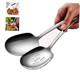 Wwq12 Cittywan Extra Large Serving Spoons Set 18/8 Stainless Steel Slotted Spoon And