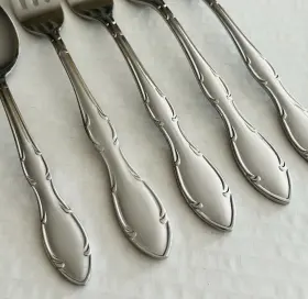 Css13 Continental Stainless Japan Teaspoon And 4 Dinner Forks Glossy #2