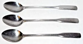 Css14 Continental 3 Silver Japan Stainless Steel Flatware Iced Tea Spoons 7 3/8 Inch