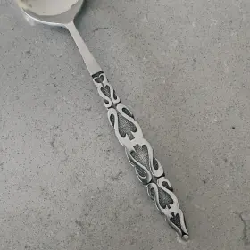Css35 Continental Mid-century Scroll Stainless Silverware Flatware Lot 50 Pc Mcm #2