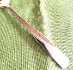 331958 Cooks J.c. Penney Stainless 3 Dinner Fork Capri Pattern 7 1/2 Inch Plain Glossy Oar Handle #2