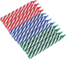 21418 Corporation Classic Large Spiral Birthday Candle 3 Inches In Length 12 Piece Set