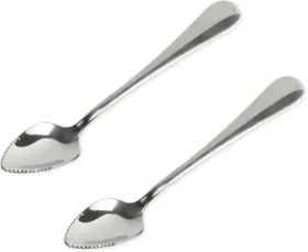 21521 Corporation Serrated Grapefruit Spoon 6.5 Inches In Length 2 Piece Set Stainle