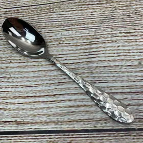 Cortland Crystal 5714sx004 8 Inch Table Spoon Set Of 12 Heavy Weight Honeycomb