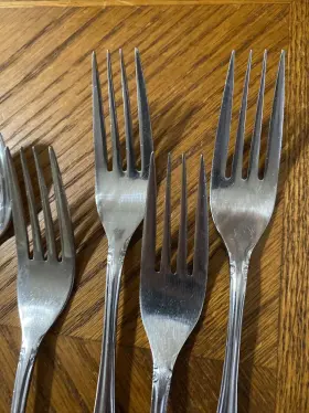 Cms19 Cosmos Csm19 Stainless Dinner Knives Forks Spoons Teaspoons Floral Korea 18 Pcs #3
