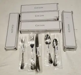 150301 Couzon Lyrique 18/10 Stainless Steel 5pc. Place Setting Service For 1 France