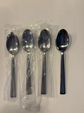 592-404 Crate & Barrel And Flatware Tablespoon 18/0 Pattern Mix 1 Lot Of 4 Nwt