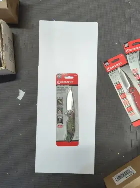 Cpk325cc Crescent 3.25 Inch Drop Point Blade Everyday Carry Knife With Camo Composite Handle