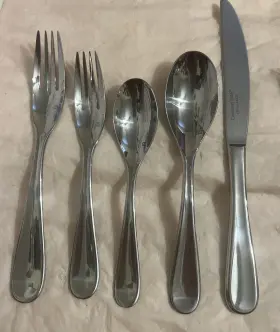 Cfe-01-ma20 Cuisinart 01-ma20 18 Pcs Elite Glossy Stainless Flatware Maree Discontinued #2