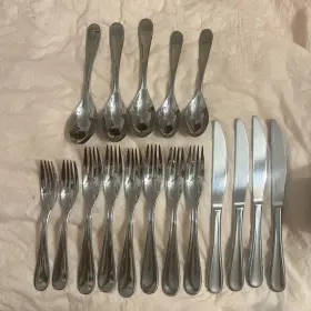 Cfe-01-ma20 Cuisinart 01-ma20 18 Pcs Elite Glossy Stainless Flatware Maree Discontinued