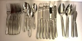Cfe-01-t20 Cuisinart 31 Piece Exeter Stainless Glossy Flatware Silverware