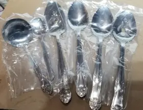 Cus2 Custom Craft Customcraft Stainless Steel Glossy Floral Flatware Choice Of Lots