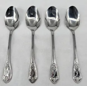 Customcraft Cus12 Vtg Custom Craft Japan Stainless Flatware Spoon 4 Y Initial 5-3/4 Inch