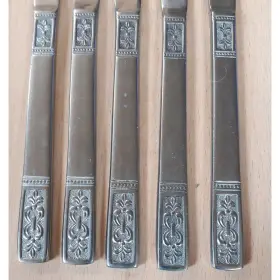Cuscus3 Customcraft Cus3 By Scroll Textured Glossy Stainless Fork Knife Japan #2