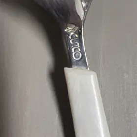 1553w Cutco 4 8-1/8 Inch Oval Soup Spoon Stainless Pearl White Handle Us Silverware #2