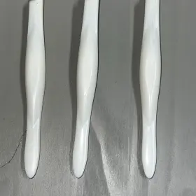1553w Cutco 4 8-1/8 Inch Oval Soup Spoon Stainless Pearl White Handle Us Silverware #3