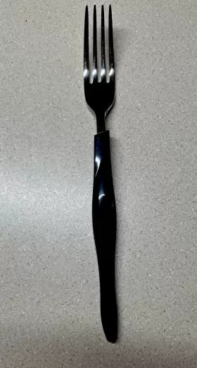 Cue3 Cutco Rare Vintage Black Handle Flatware Silverware Dinner Fork