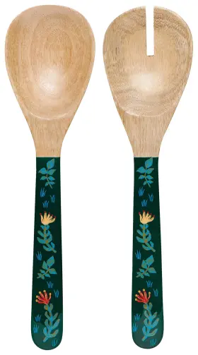 Danica Studio 064180315095 Wood Salad Server Set/2 11.75 Inches Boundless