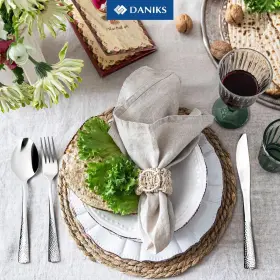 347175 Daniks Ripley 24 Pieces Silverware Set Service For 6 Premium Silver #2