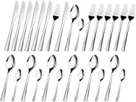 347175 Daniks Ripley 24 Pieces Silverware Set Service For 6 Premium Silver